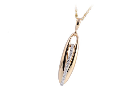 F211-54067: NECKLACE .17 TW