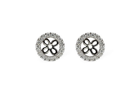 F215-13104: EARRING JACKETS .24 TW (FOR 0.75-1.00 CT TW STUDS)