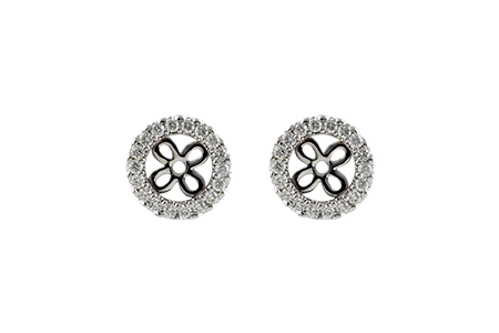 F215-13104: EARRING JACKETS .24 TW (FOR 0.75-1.00 CT TW STUDS)