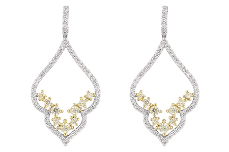 F216-04958: EARR .36 YELLOW DIAS .90 TW