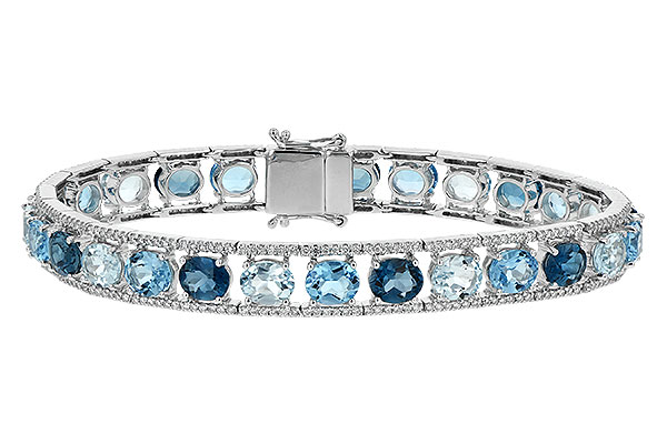 F216-93104: BRACELET 16.54 BLUE TOPAZ 17.78 TGW