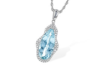 F217-87667: NECK 3.97 AQUAMARINE 4.20 TGW