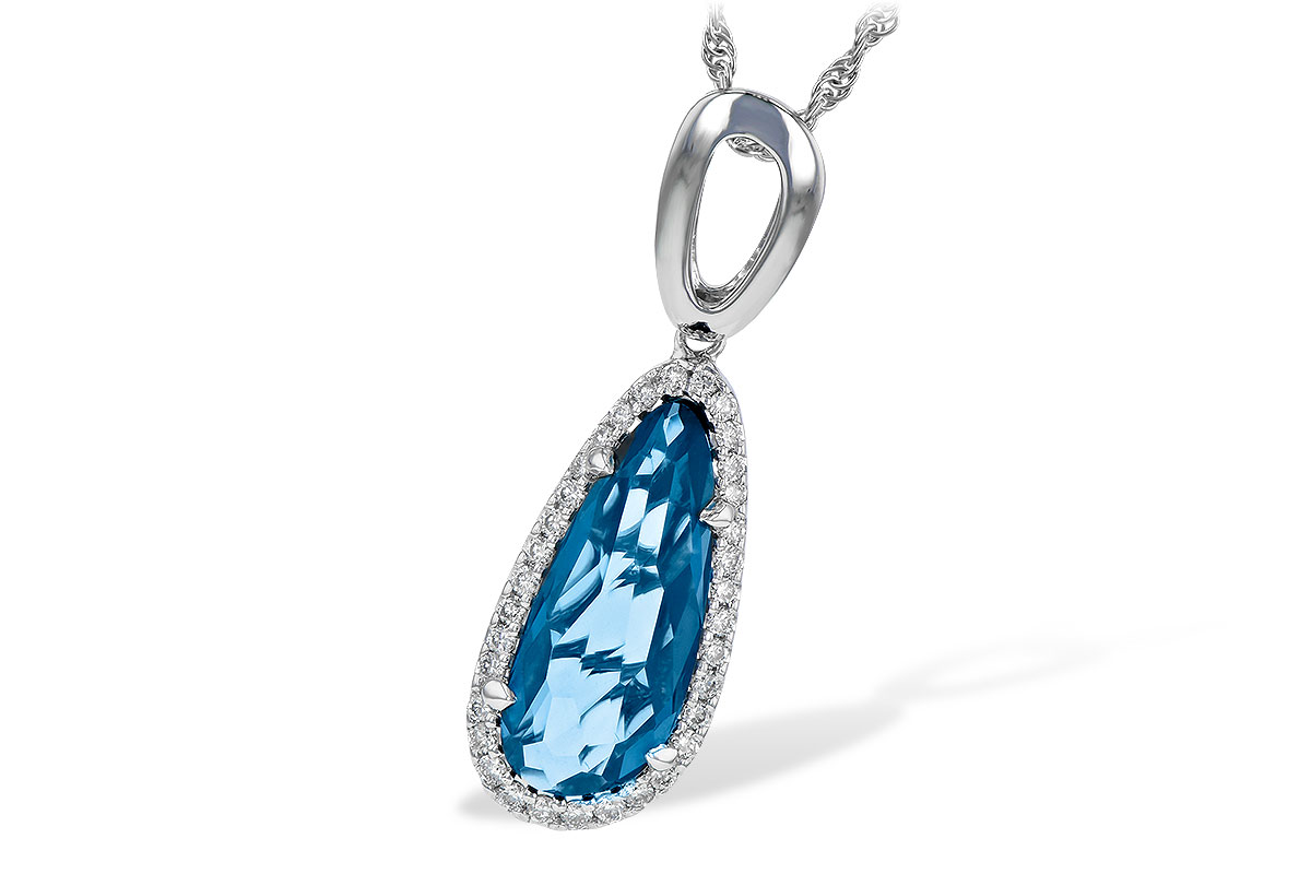 F217-89458: NECK 3.31 LONDON BLUE TOPAZ 3.50 TGW