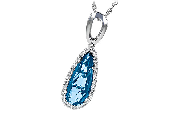 F217-89458: NECK 3.31 LONDON BLUE TOPAZ 3.50 TGW