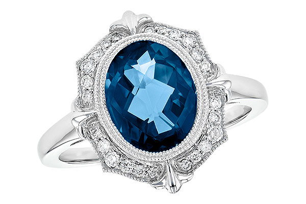 F217-89467: LDS RG 3.00 LONDON BLUE TOPAZ 3.16 TGW