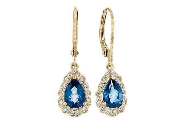 F300-62267: EARR 1.48 TW LONDON BLUE TOPAZ 1.63 TGW