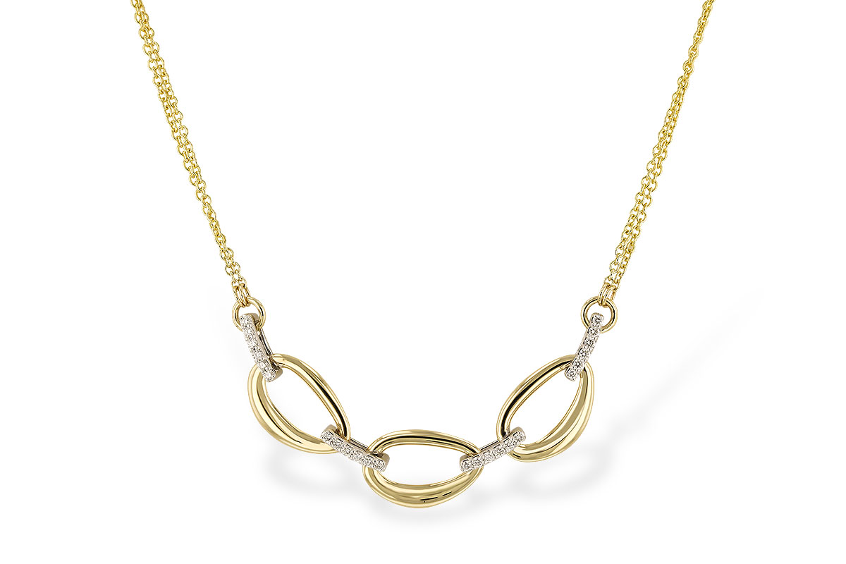 F302-37649: NECKLACE .25 TW (18")