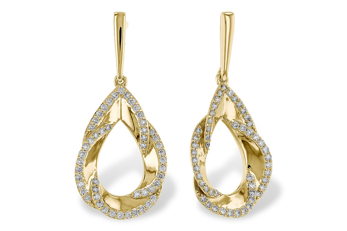 F302-38622: EARRINGS .50 TW