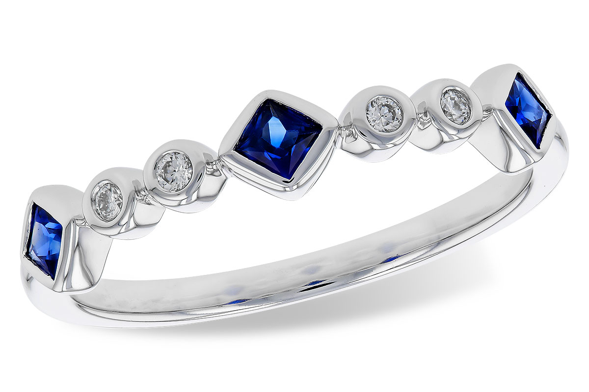 F302-41276: LDS WED RG .25 SAPPHIRE .30 TGW