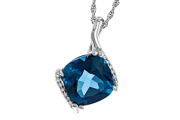 F302-43149: NECK 4.42 LONDON BLUE TOPAZ 4.50 TGW (10MM LBT)