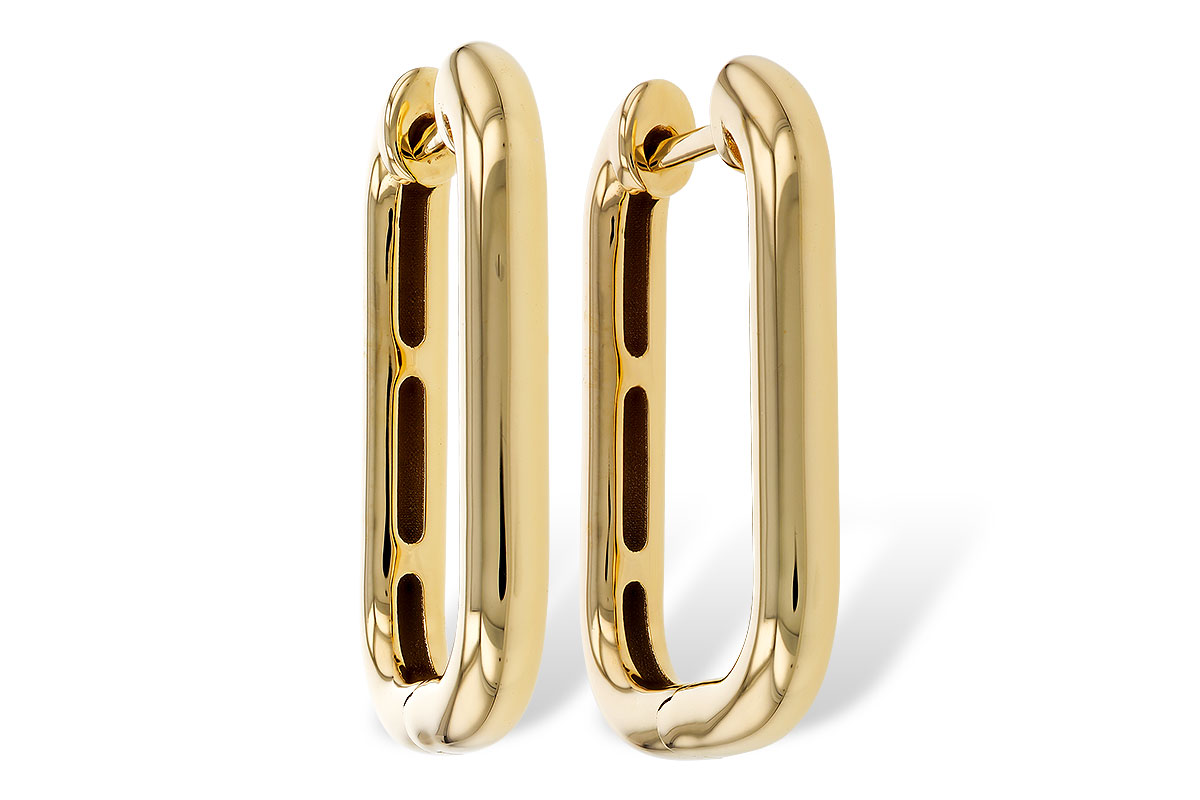 F302-43176: GOLD EARRINGS (23MM)