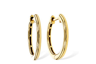 F302-44013: GOLD EARRINGS (16MM)