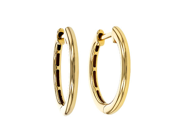 F302-44013: GOLD EARRINGS (16MM)