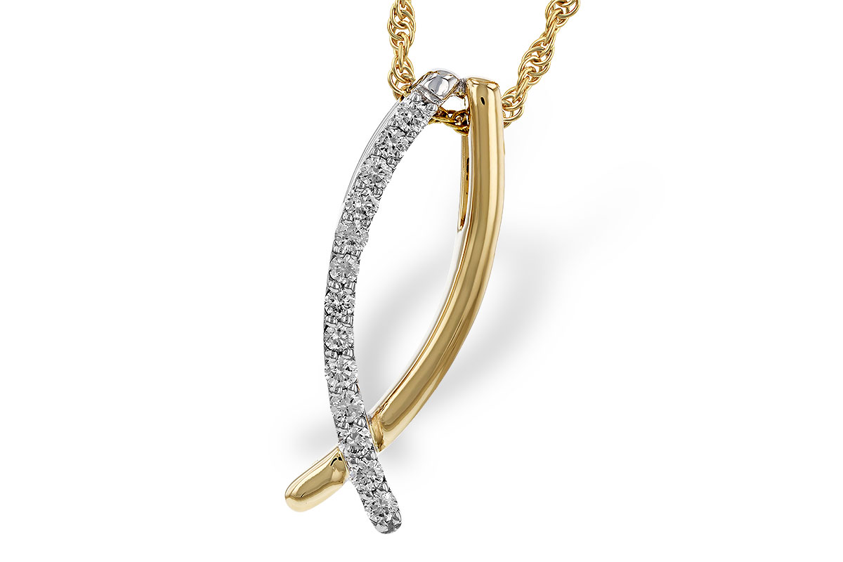 F302-44022: NECKLACE .25 TW
