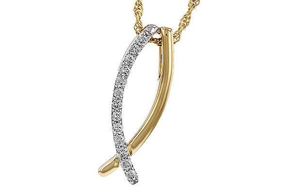F302-44022: NECKLACE .25 TW