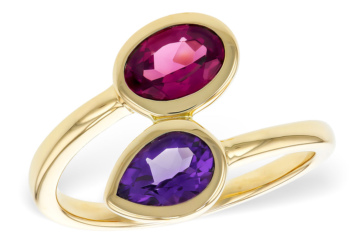 F302-44922: LDS RG 1.48 TW SEMI-PRECIOUS (AMY,RHODOLITE)