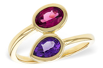 F302-44922: LDS RG 1.48 TW SEMI-PRECIOUS (AMY,RHODOLITE)