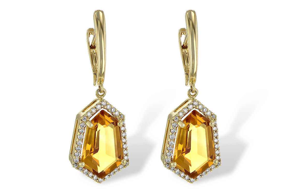 G217-83131: EARR 3.80 TW CITRINE 4.05 TGW