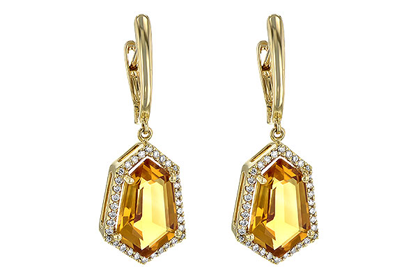 G217-83131: EARR 3.80 TW CITRINE 4.05 TGW