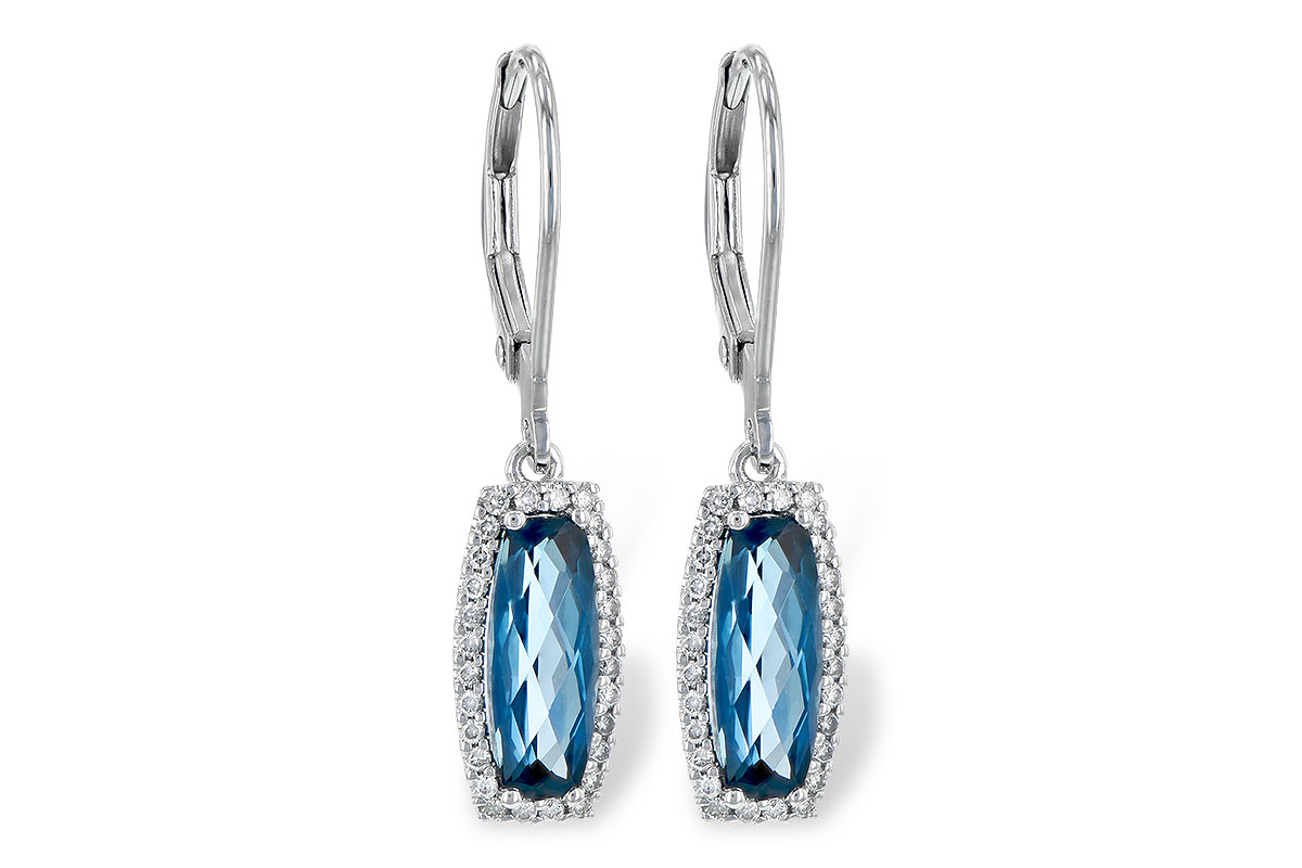 G217-87667: EARR 2.10 LONDON BLUE TOPAZ 2.28 TGW