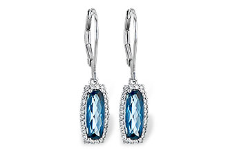 G217-87667: EARR 2.10 LONDON BLUE TOPAZ 2.28 TGW