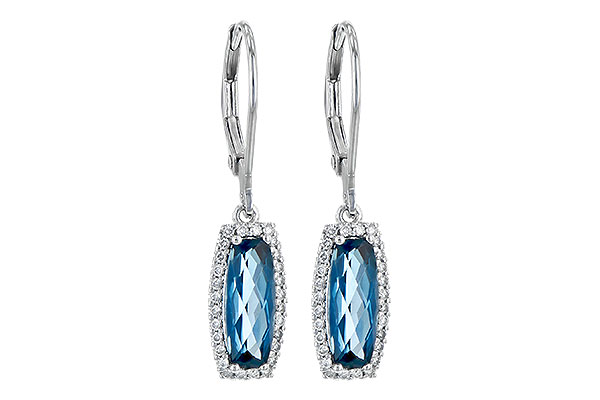 G217-87667: EARR 2.10 LONDON BLUE TOPAZ 2.28 TGW