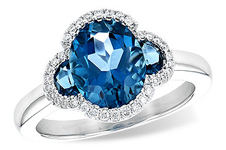 G217-87694: LDS RG 3.04 TW LONDON BLUE TOPAZ 3.20 TGW