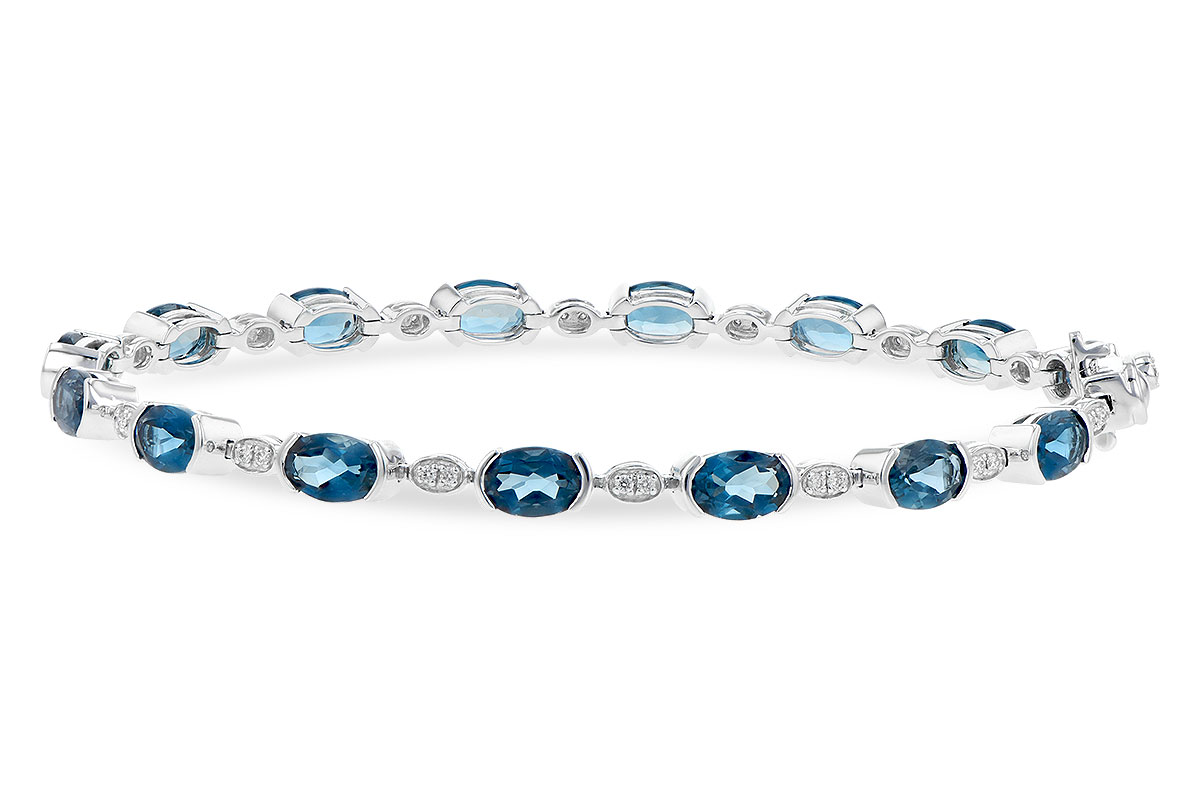 G217-87722: BRACELET 7.20 LONDON BLUE TOPAZ 7.36 TGW