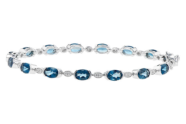 G217-87722: BRACELET 7.20 LONDON BLUE TOPAZ 7.36 TGW