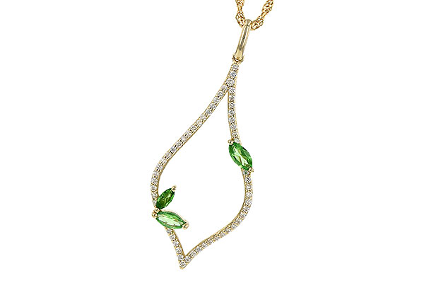 G217-88622: NECK .35 GREEN GARNET .55 TGW