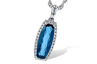 G217-89458: NECK 1.58 LONDON BLUE TOPAZ 1.70 TGW