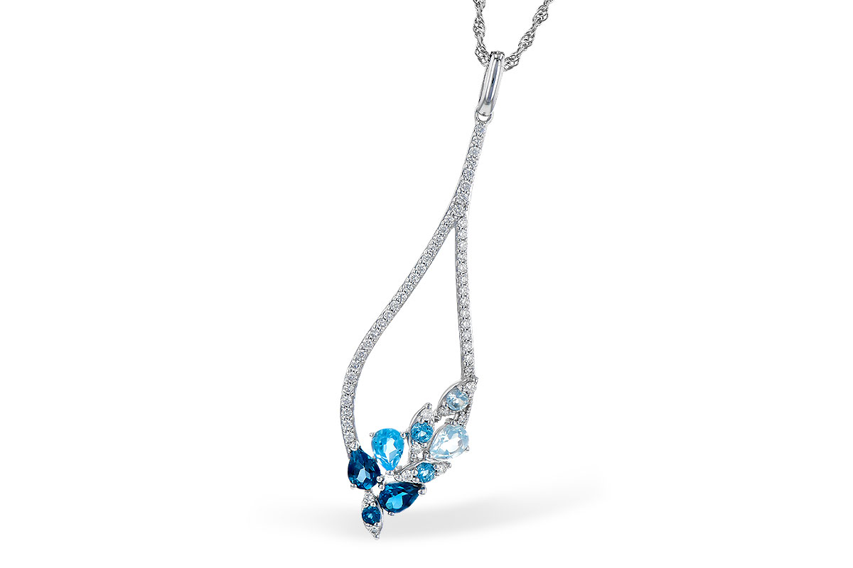 G300-58585: NECK .82 BLUE TOPAZ 1.05 TGW