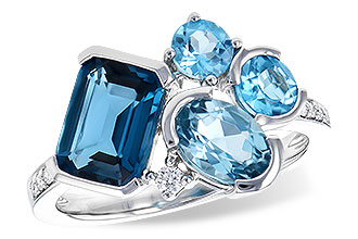 G300-61313: LDS RG 3.08 BLUE TOPAZ TW 3.15 TGW