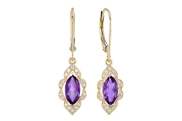 G300-63094: EARR .92 TW AMETHYST 1.07 TGW