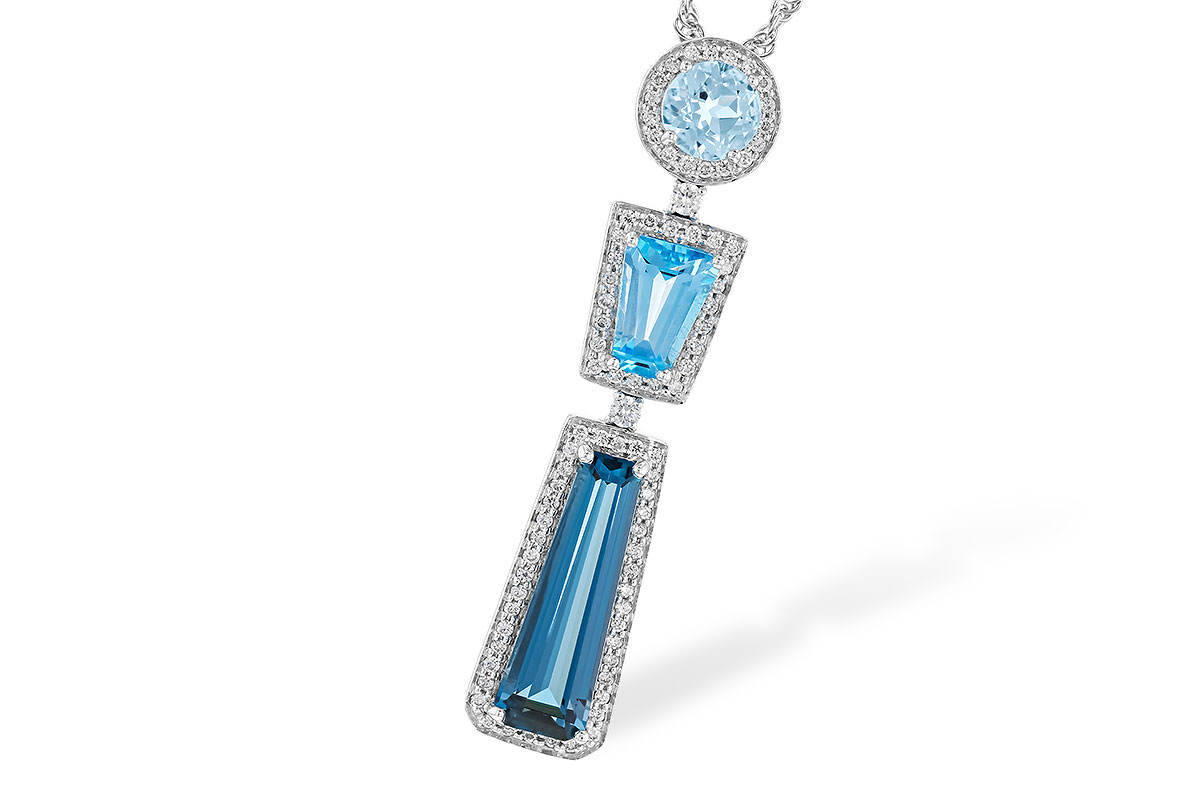 G301-47658: NECK 3.26 TW BLUE TOPAZ 3.50 TGW