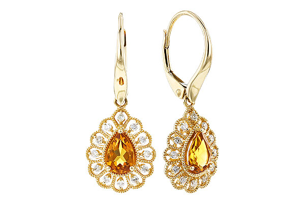 G301-48622: EARR .74 TW CITRINE .90 TGW