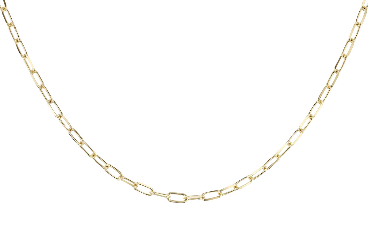 G301-51340: PAPERCLIP MD (20IN, 3.10MM, 14KT, LOBSTER CLASP)