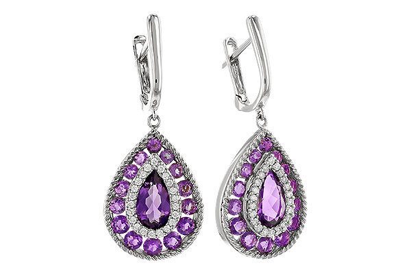 G301-53158: EARR 2.29 TW AMETHYST 2.45 TGW