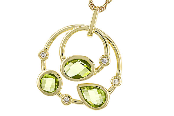 G302-36740: NECKLACE 2.20 PERIDOT 2.26 TGW