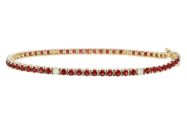 G302-37722: BRACELET 3.04 RUBY 3.29 TGW (7")