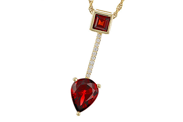 G302-38558: NECKLACE 2.15 GARNET 2.20 TGW