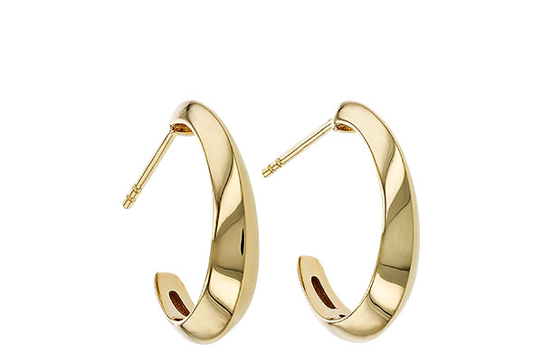 G302-38585: GOLD EARRINGS (19MM)
