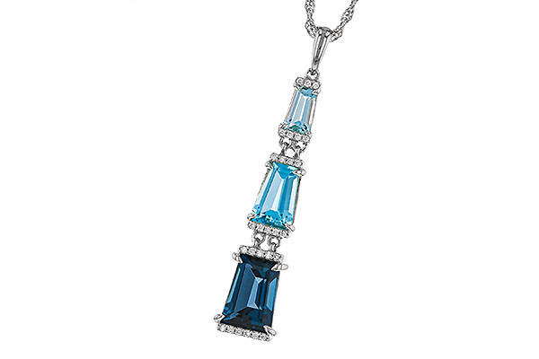 G302-40394: NECKLACE 2.60 TW BLUE TOPAZ 2.65 TGW