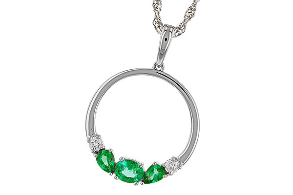 G302-40440: NECKLACE .52 EMERALD .62 TGW