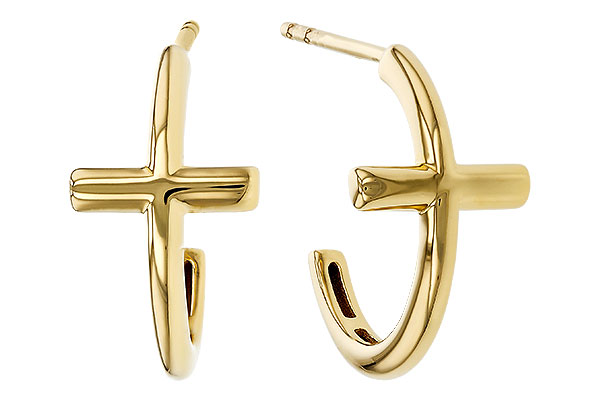 G302-44013: GOLD EARRINGS (14MM)