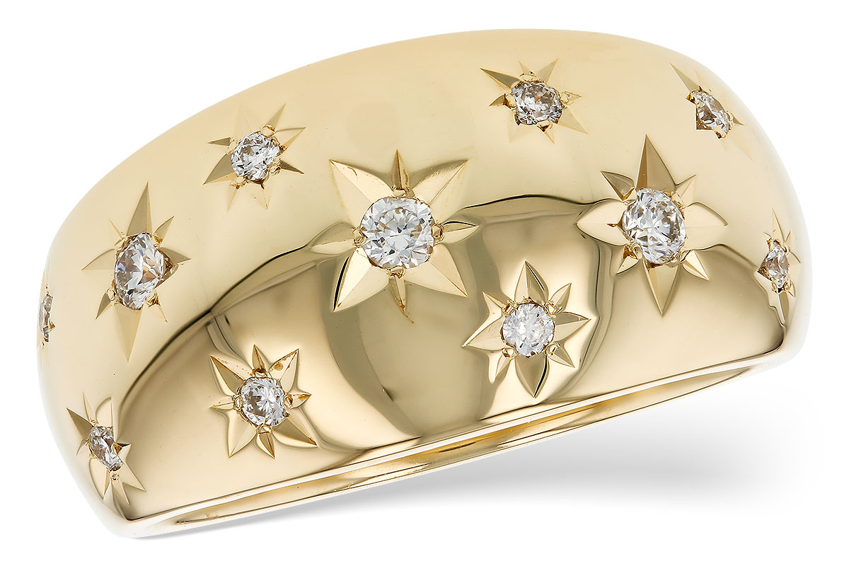 G303-27694: LDS DIA WEDDING RING .18 TW