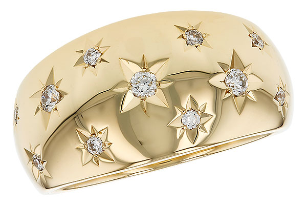 G303-27694: LDS DIA WEDDING RING .18 TW