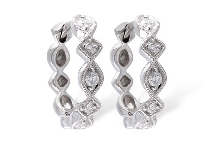 H028-73094: EARRINGS .22 TW