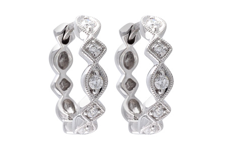 H028-73094: EARRINGS .22 TW