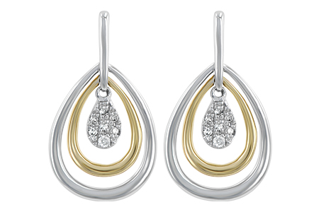 H211-49540: EARRINGS .06 TW